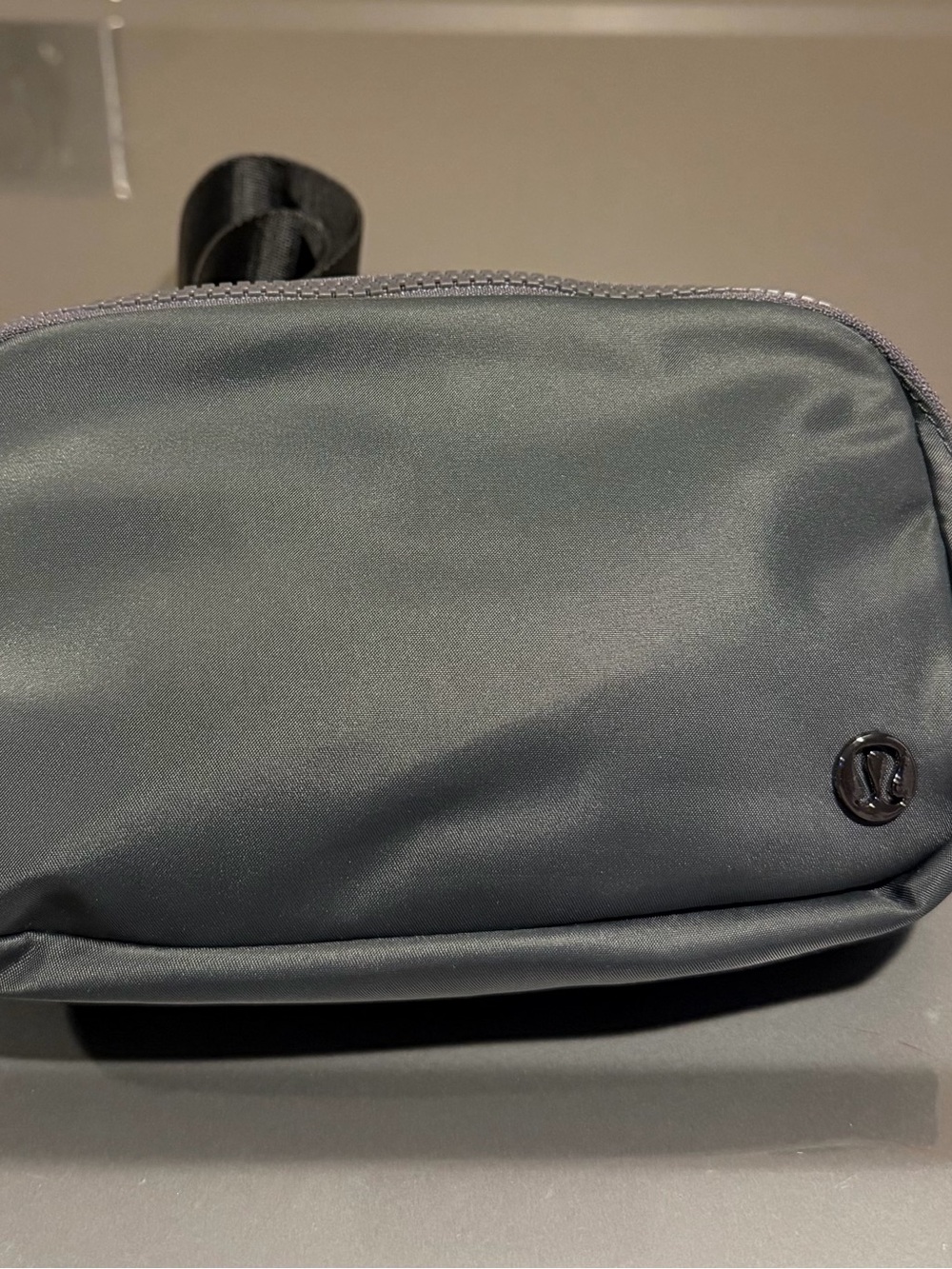lululemon athletica dark gray everywhere Belt Bag with long strap